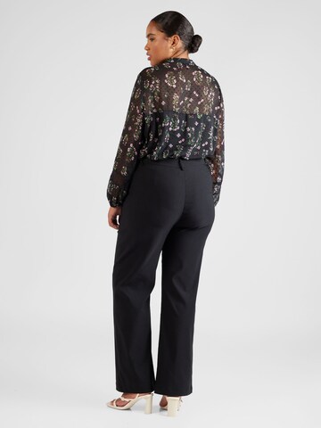 ONLY Carmakoma Wide leg Trousers 'LILA' in Black