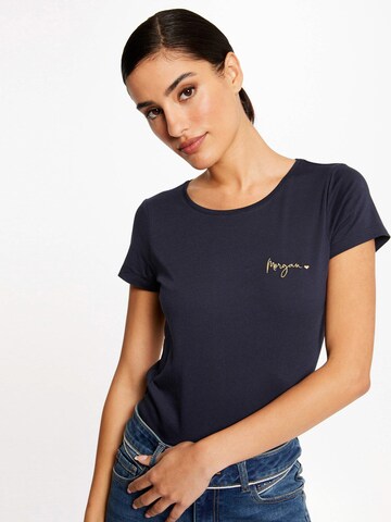 T-shirt 'COEUR' Morgan en bleu : devant