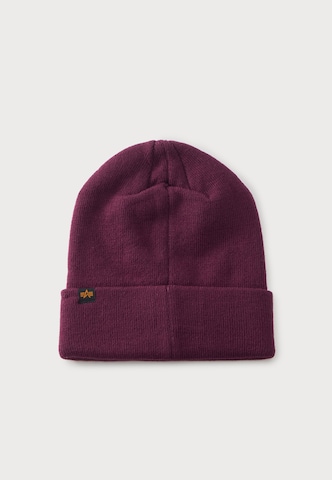 Bonnet ALPHA INDUSTRIES en rouge : devant