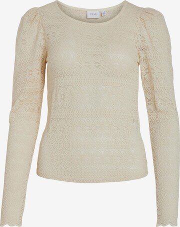 VILA T-shirt 'Chikka' i beige: framsida