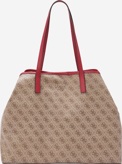 GUESS Shopper 'VIKKY II' in Brown / Cappuccino / Gold / Red, Item view