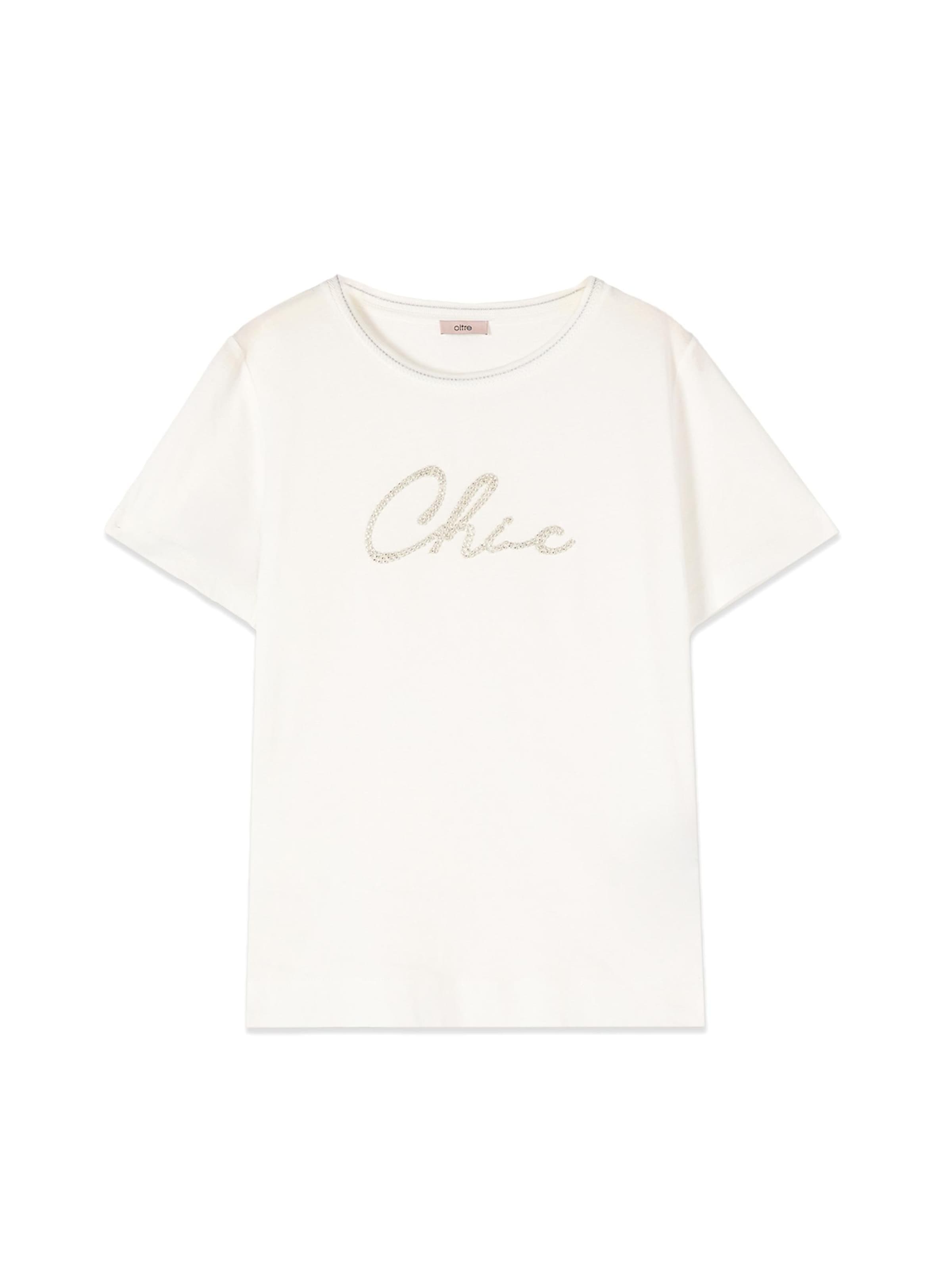 T-shirt oltre en blanc : devant