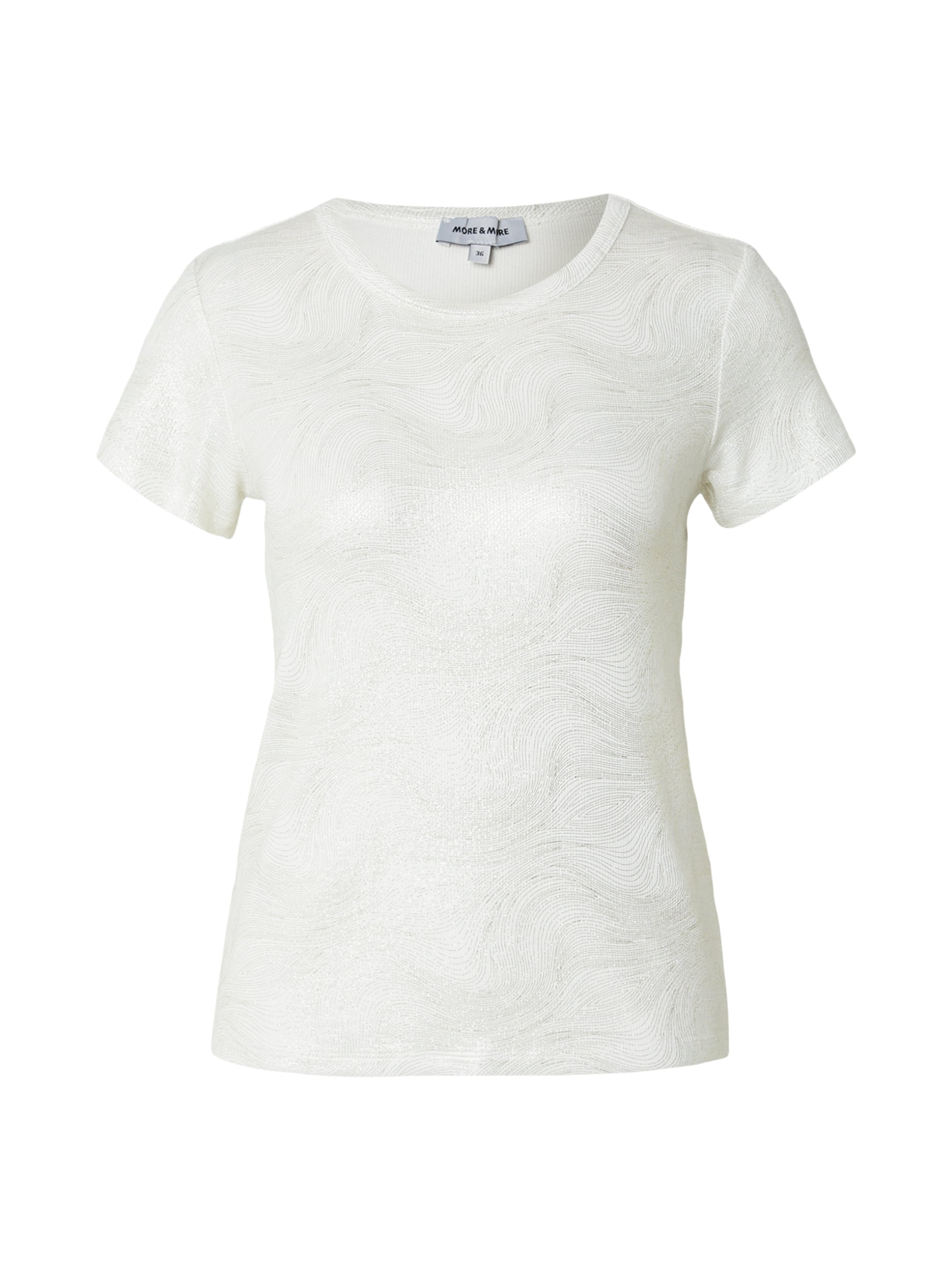 T-shirt MORE & MORE en blanc : devant