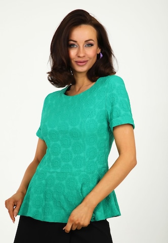 Awesome Apparel Blouse in Green: front