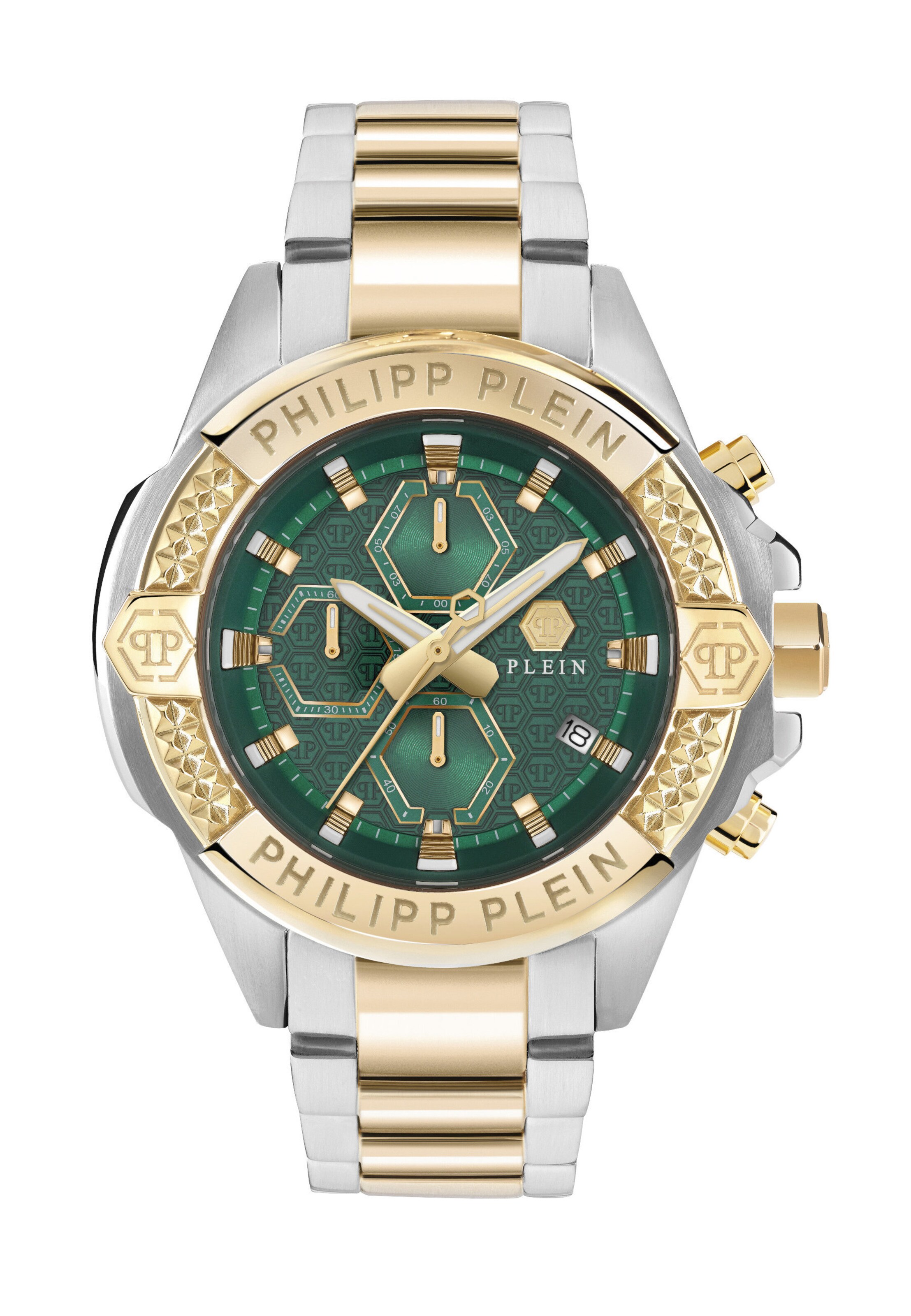 Montre à affichage analogique 'The $kull' Philipp Plein Watches en argent : devant