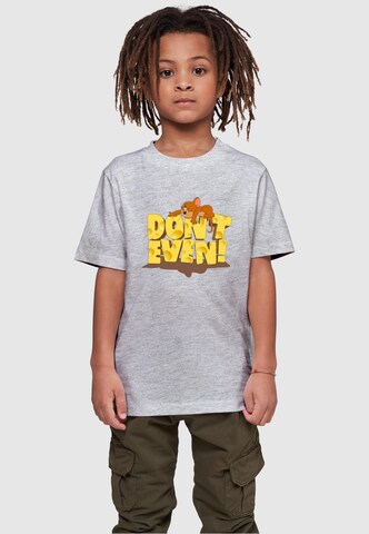 ABSOLUTE CULT Shirt 'Tom And Jerry - Don't Even' in Grijs: voorkant