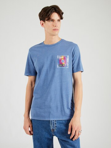 QS Shirt in Blau: Vorderseite