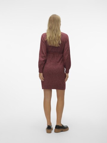 MAMALICIOUS Gebreide jurk 'Newanne' in Rood