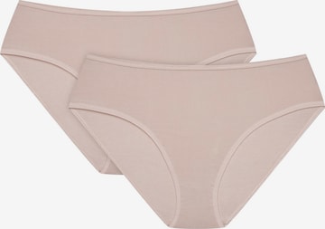 Henderson Broekje 'Taillenslip Blue im 2er Pack, leichter Shaping Effekt, hohe Leibhöhe' in Beige: voorkant