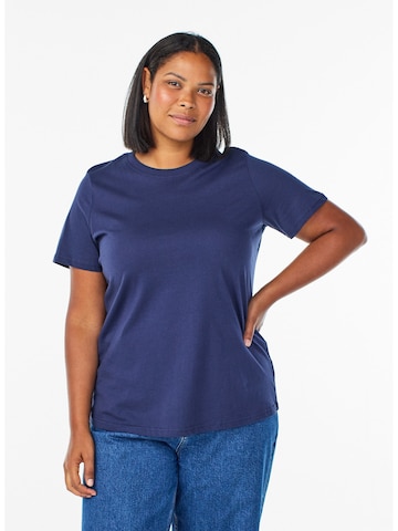 Zizzi Shirt 'VCHarlin' in Blue: front