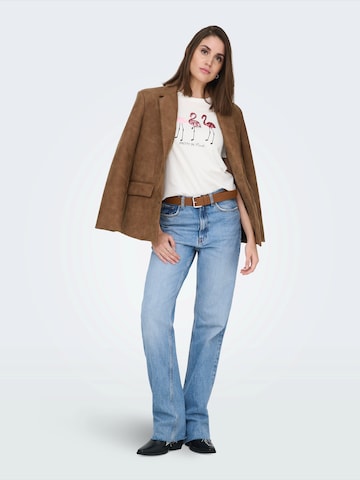 balts ONLY T-Krekls 'ONLKITA'