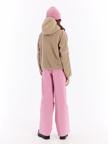 PROTEST Fleece jas 'PRTJaggy JR' in Bruin