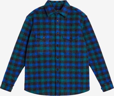 J.Lindeberg Veste mi-saison 'Carter Check' en bleu / vert / noir, Vue avec produit