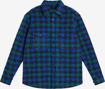 J.Lindeberg Prehodna jakna 'Carter Check' | modra barva: sprednja stran