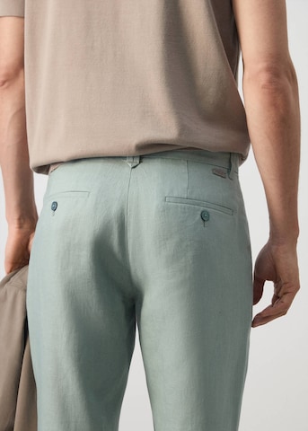 MANGO MAN Slimfit Hose 'Oyster' in Grün