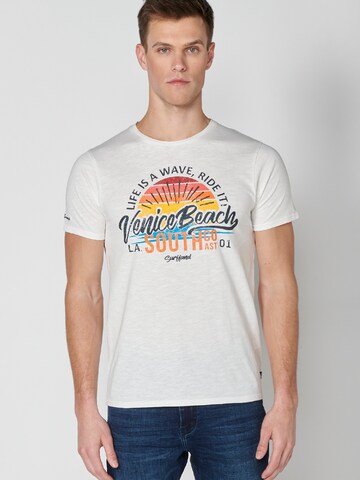 KOROSHI T-Shirt in Weiß: Vorderseite