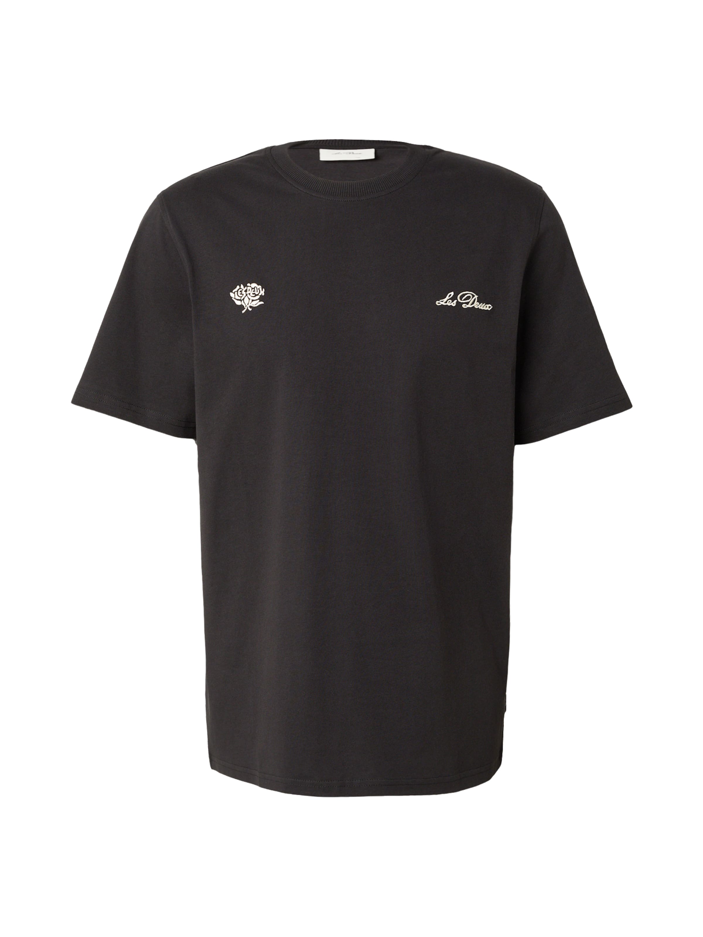 Les Deux - Camiseta en negro: frente