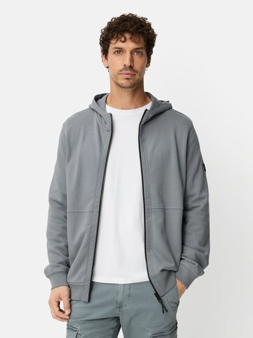 CAMEL ACTIVE Zip-Up Hoodie in Blue: front