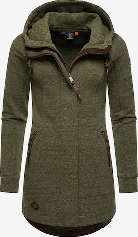 Ragwear Sweat jacket 'Letty' in Green: front