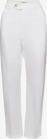 Pantalon à plis ESPRIT en blanc : devant