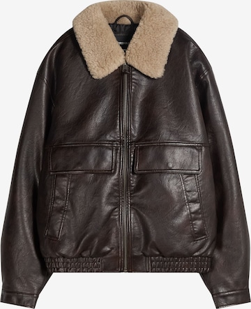 Bershka Välikausitakki värissä ruskea: etupuoli