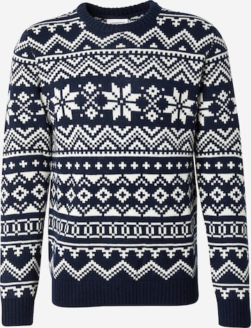 mėlyna Lindbergh Megztinis: priekis