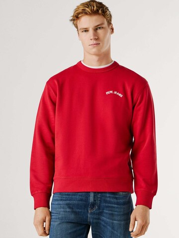 Pepe Jeans Sweatshirt 'GIDEON' in Red: front