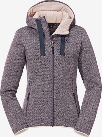 Schöffel Athletic Fleece Jacket 'Aurora' in Grey: front