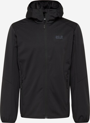 JACK WOLFSKIN Outdoor jacket 'Go Hike' in Black: front