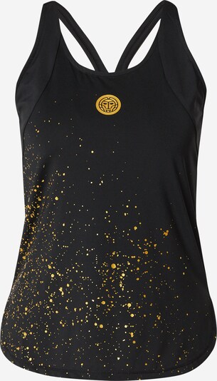 BIDI BADU Tehnička sportska majica 'Paris 2024' u narančasto žuta / crna, Pregled proizvoda