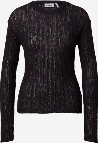 WEEKDAY Sweater 'Ada' in Black: front