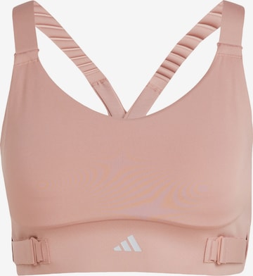 ADIDAS PERFORMANCE Sports Bra 'FastImpact Luxe' in Pink: front
