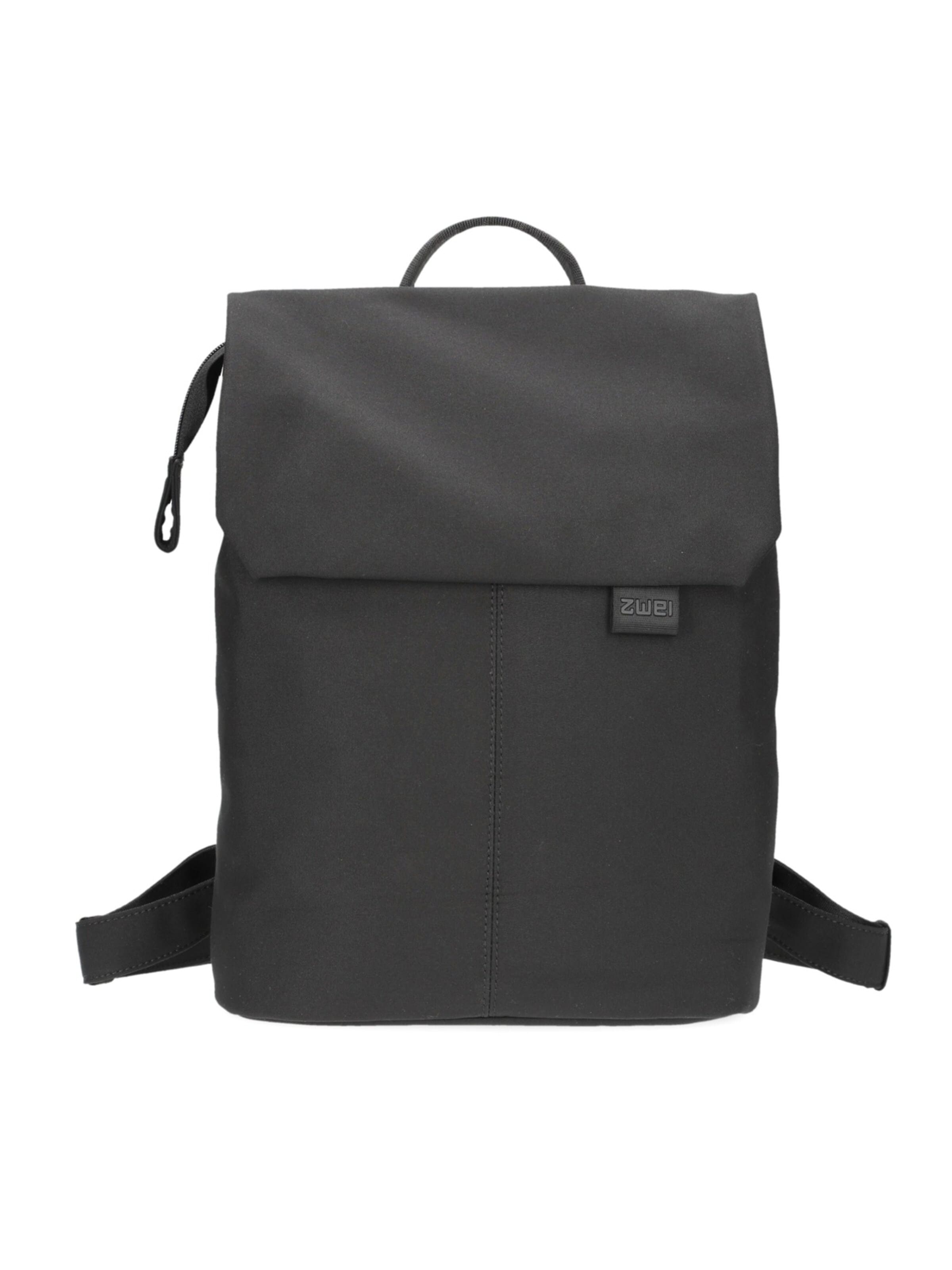 ZWEI Backpack 'MADEMOISELLE.TEX MRTX13' in Black: front