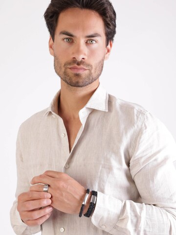 Lucardi Armband 'Suit & Tie' in Zwart: voorkant
