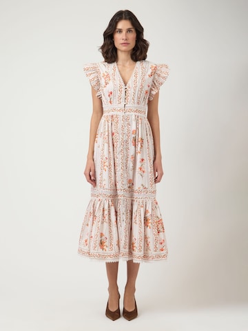 Robe 'FLORATINA' YAS en beige : devant