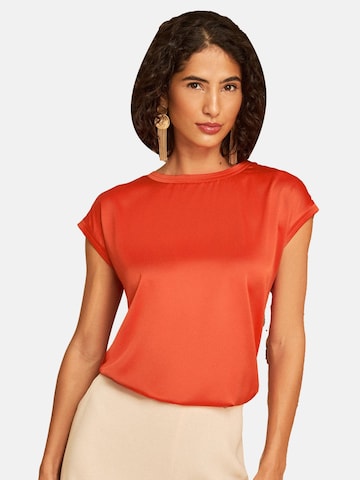 love & roses Shirt in Orange: front