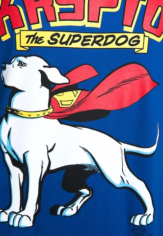 LOGOSHIRT T-Shirt 'Superdog - Krypto - DC Comics' in Blau