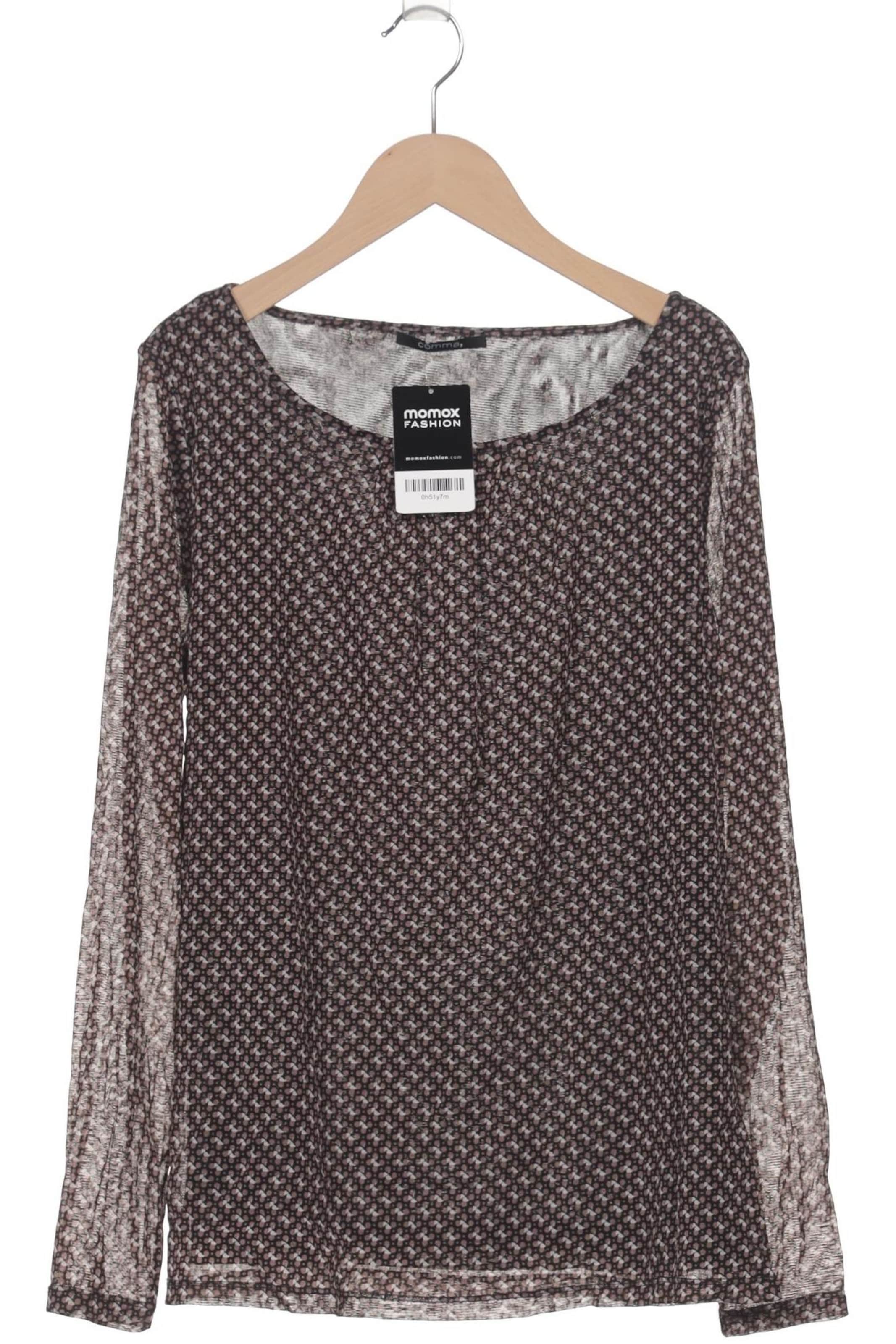 COMMA Langarmshirt M in Schwarz: Vorderseite