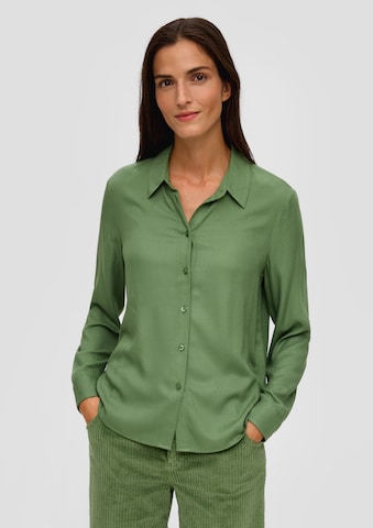 s.Oliver Blouse in Groen: voorkant