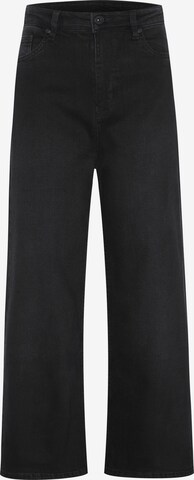 JZ&CO Wide leg Jeans in Black: front