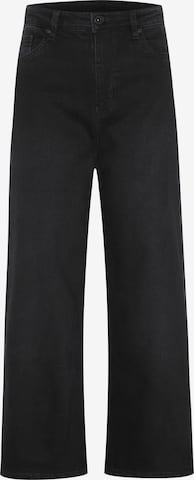 JZ&CO Wide leg Jeans in Black: front