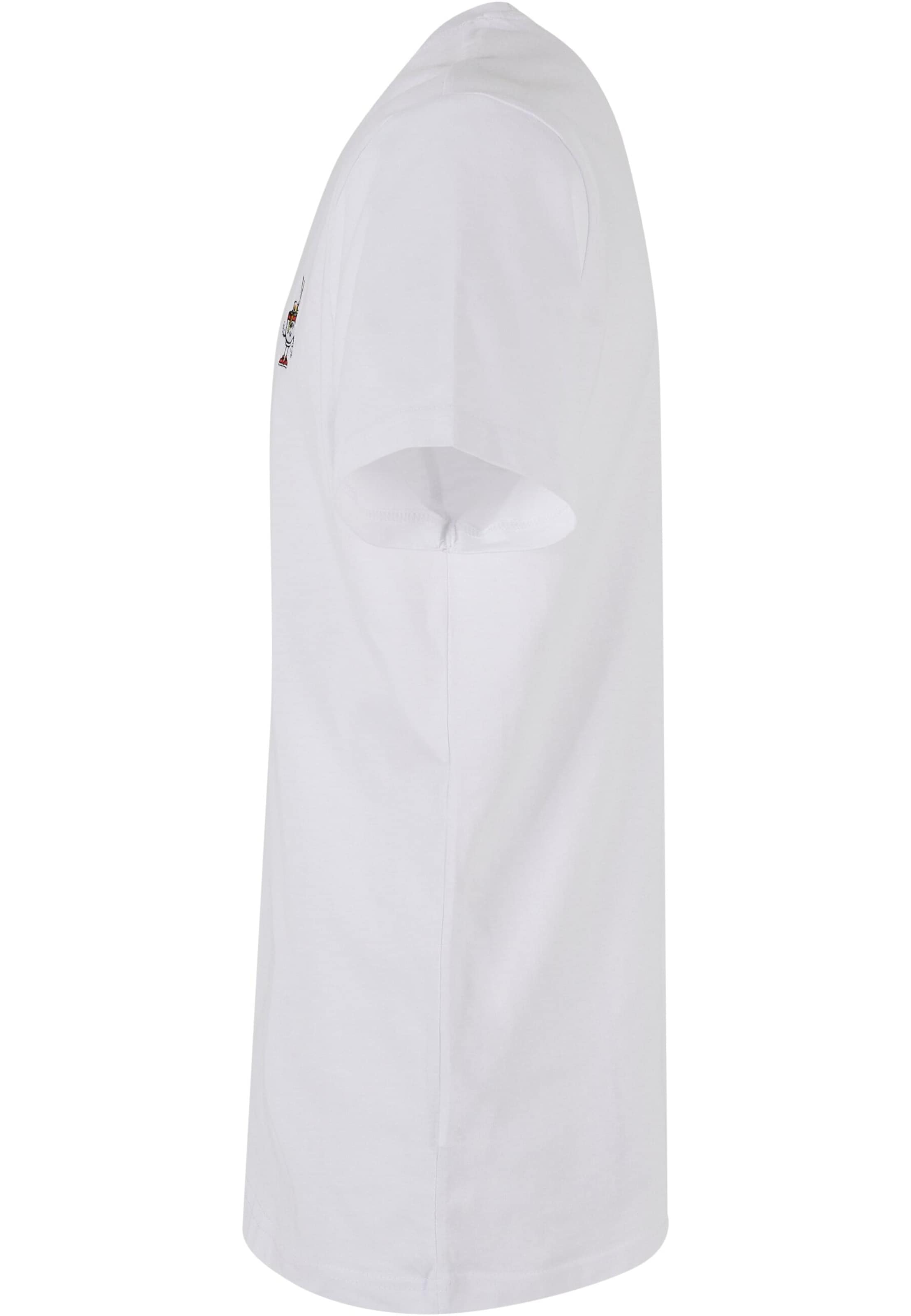 Mister Tee T-Shirt 'Peace Noodles' in Weiß