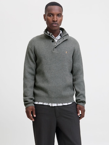 JACK & JONES Trui 'Richard' in Grijs: voorkant