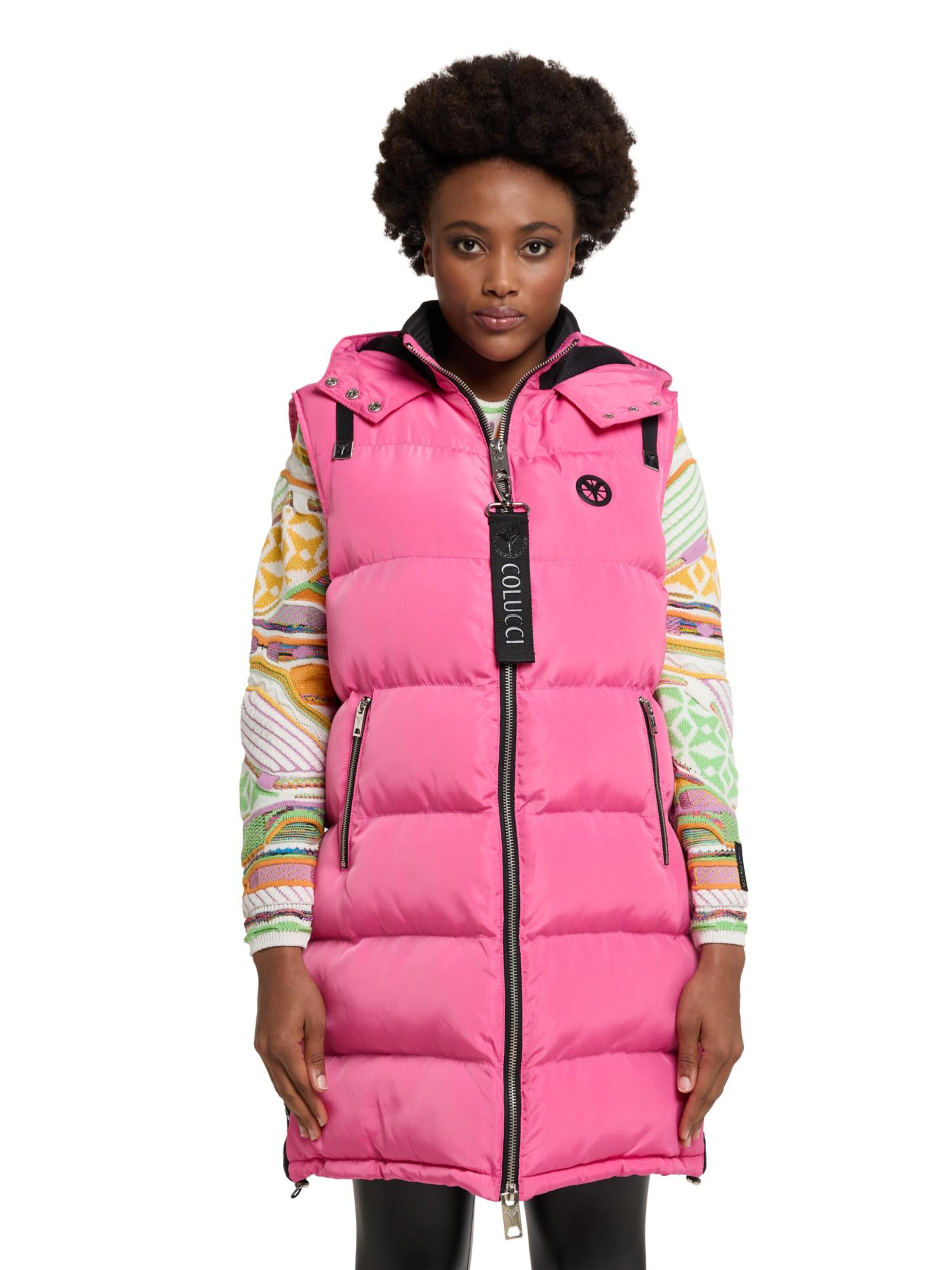 Carlo Colucci Weste 'D'Auria' in Pink: Vorderseite