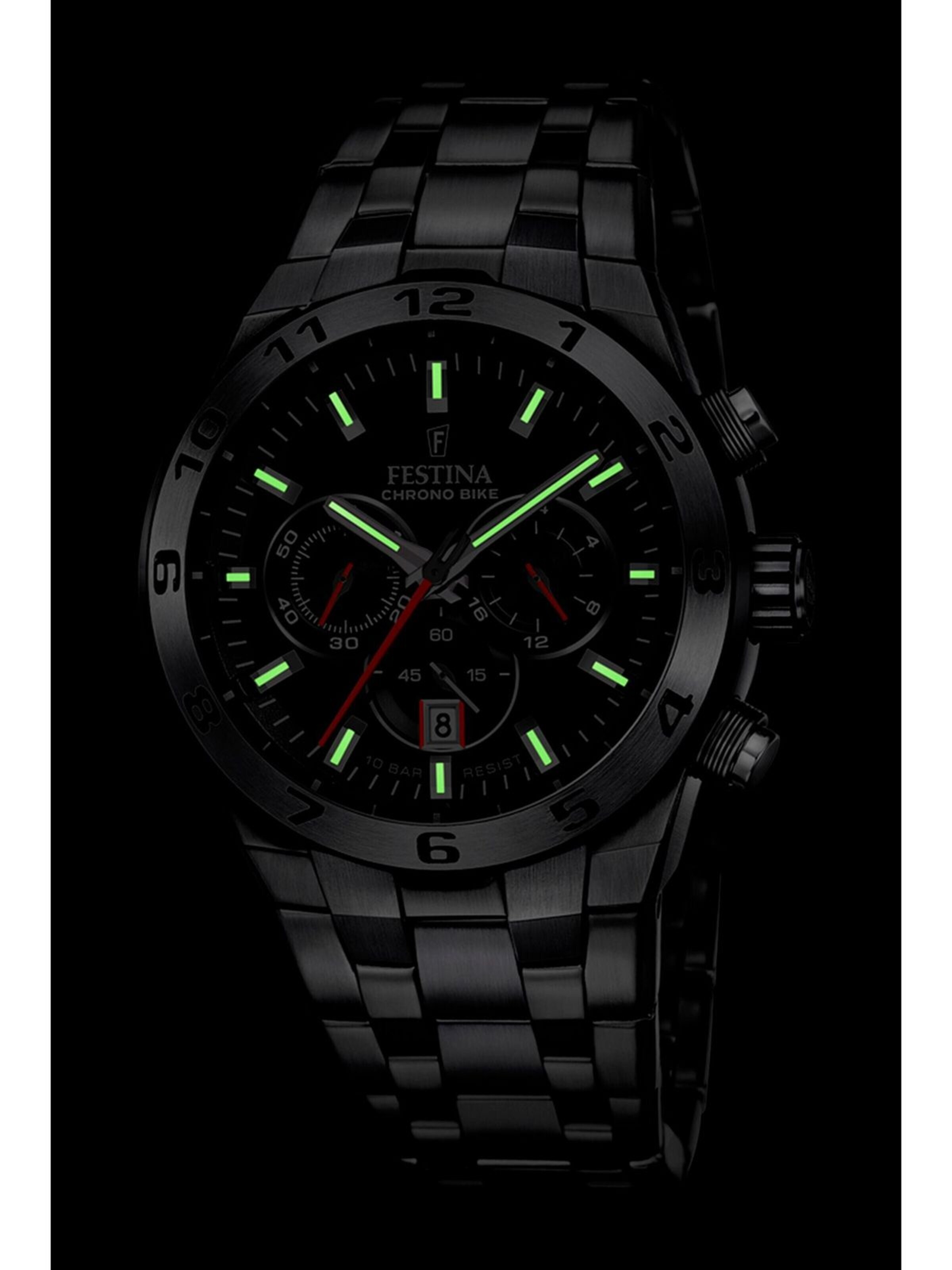 FESTINA Zegarek analogowy 'Chronograph Chrono Bike' w kolorze czarny