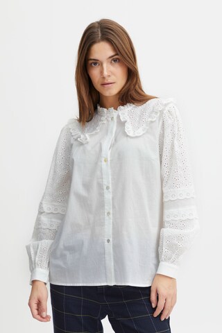 PULZ Jeans Blouse 'Olivia' in White: front