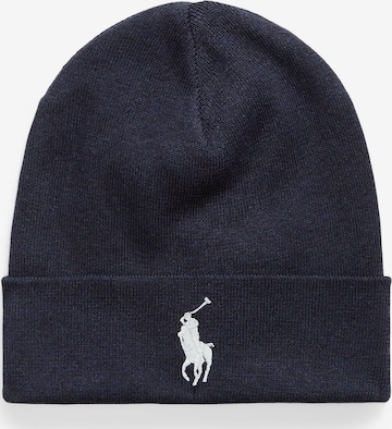Bonnet Polo Ralph Lauren en bleu : devant
