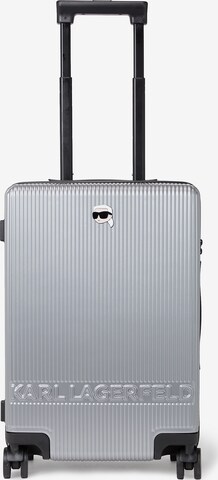 Karl Lagerfeld Trolley ' Ikonik ' in Silver: front