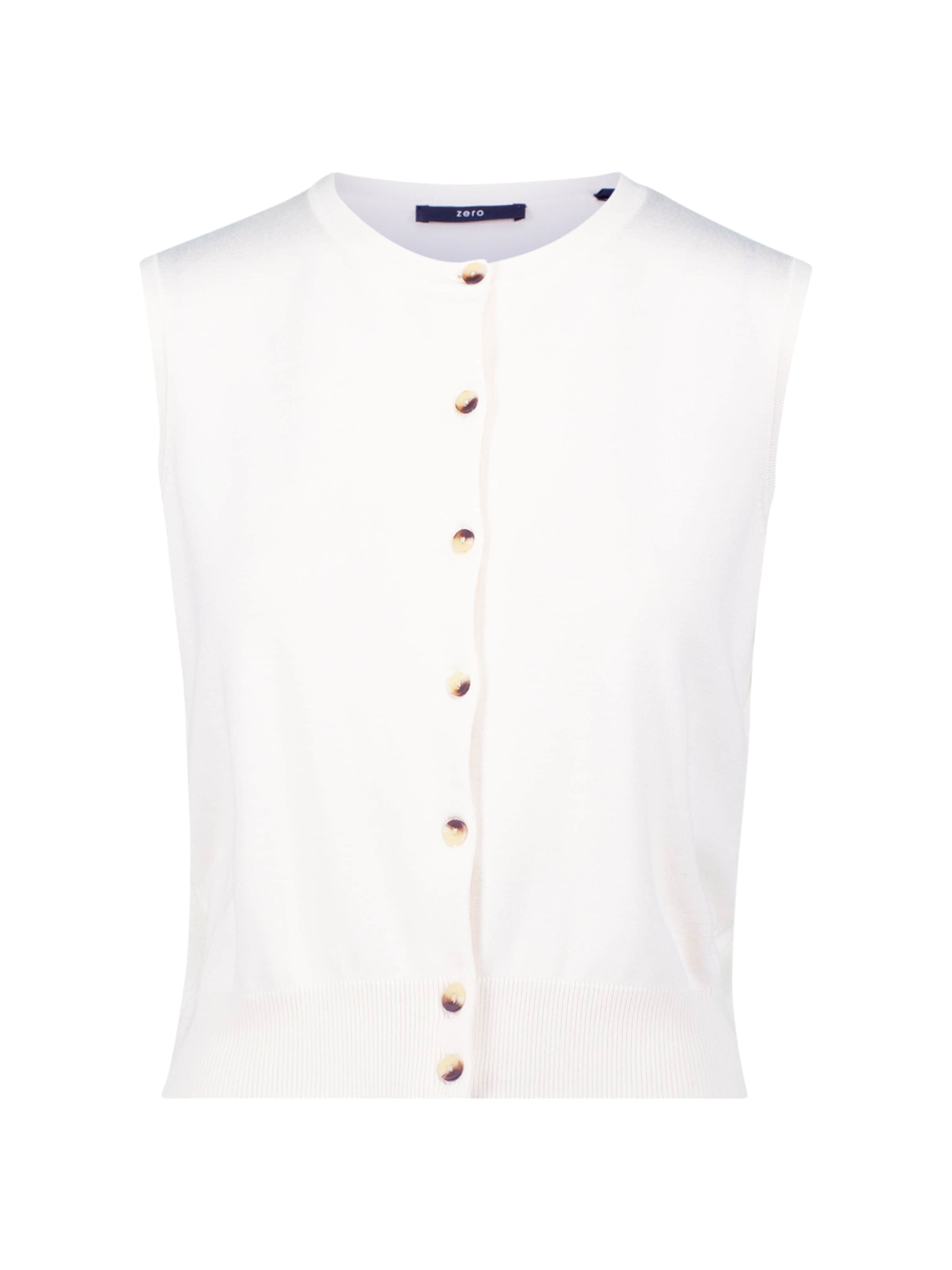 zero Strickjacke in Weiß: Vorderseite