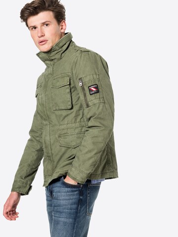 Coupe regular Veste mi-saison 'Rookie' Superdry en vert : devant